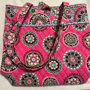 Vera Bradley Pink Patterned Tote Bag